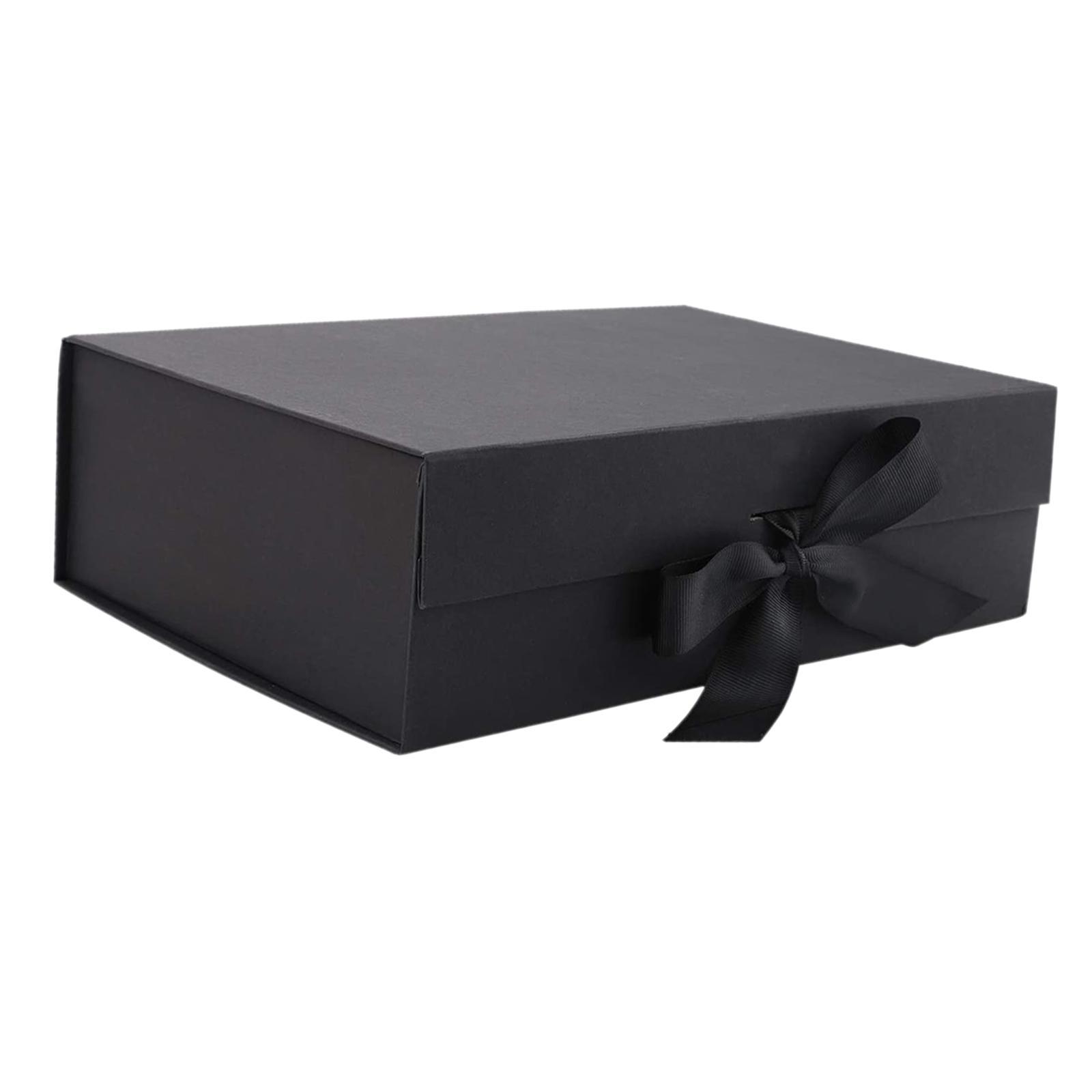 Gift Box with Ribbon Easy Assemble Reusable for Keepsake Cupcake Boxes