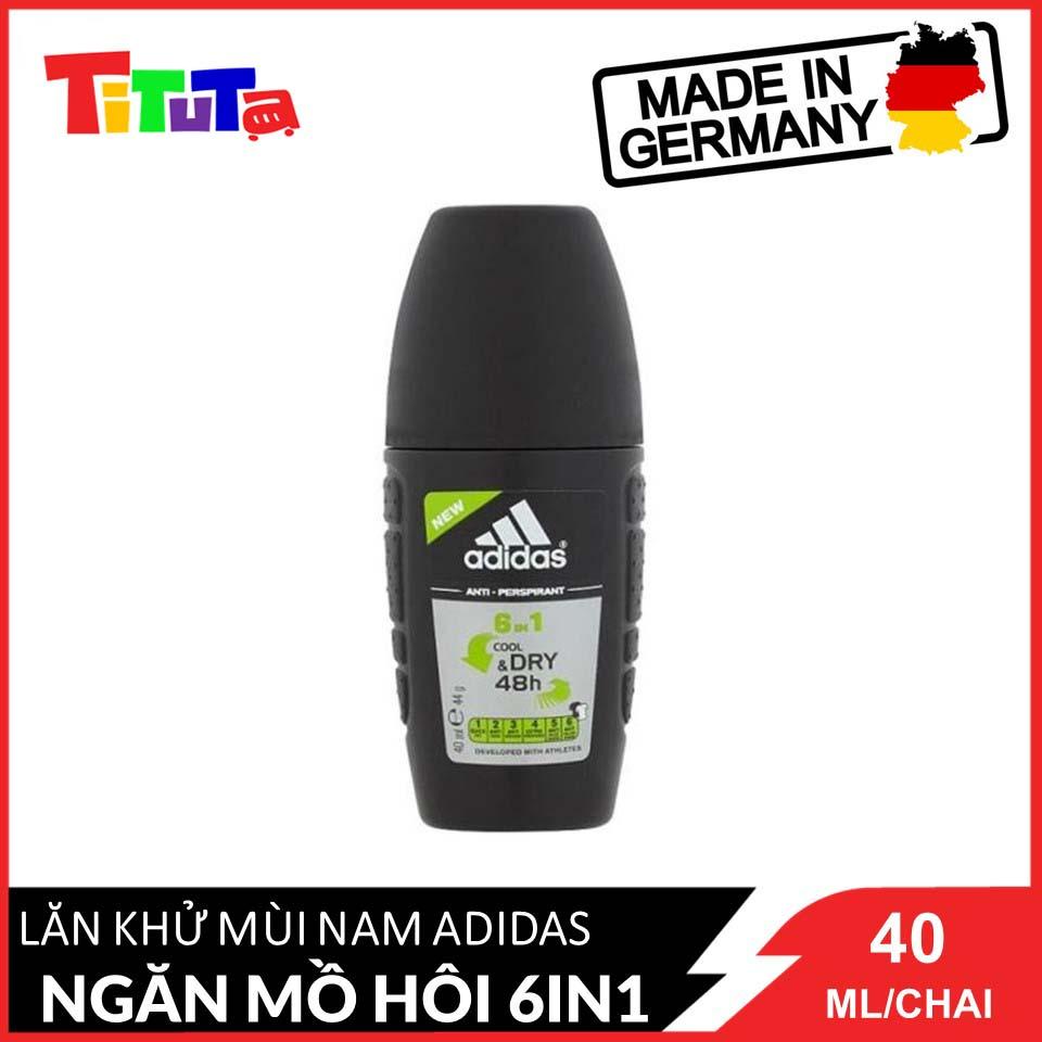 Lăn Khử Mùi Nam Ngăn Mồ Hôi Adidas 6 In 1 40ml