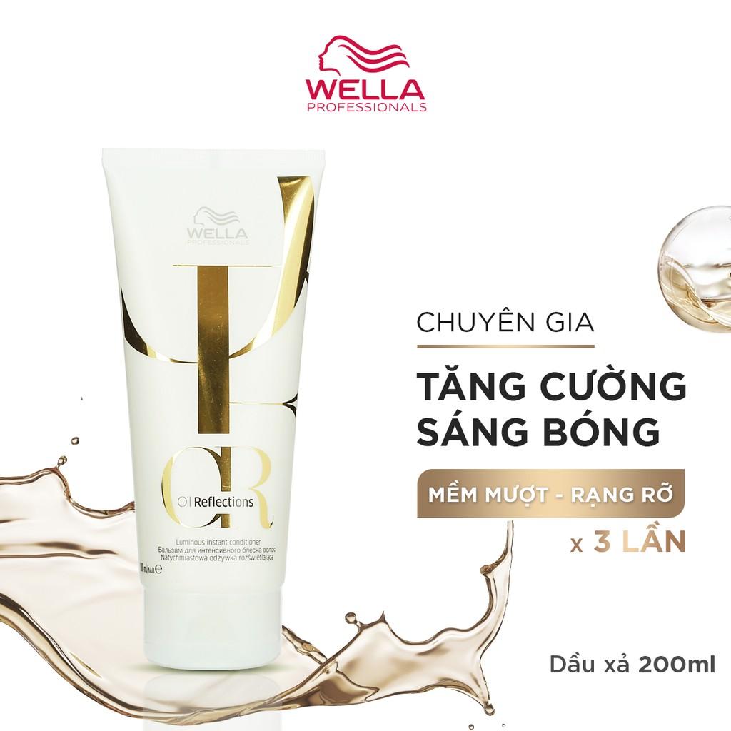 Dầu Xả Wella Oil Giúp Tóc Mềm Mượt, Sáng Bóng Reflections Luminous Instant Conditioner 200ml