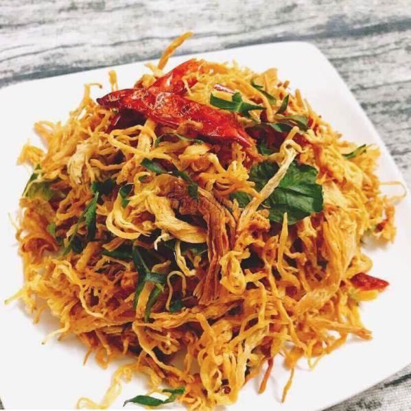 Khô gà lá chanh loại 1 - 500Gr | Đồ ăn vặt Nàng Khô