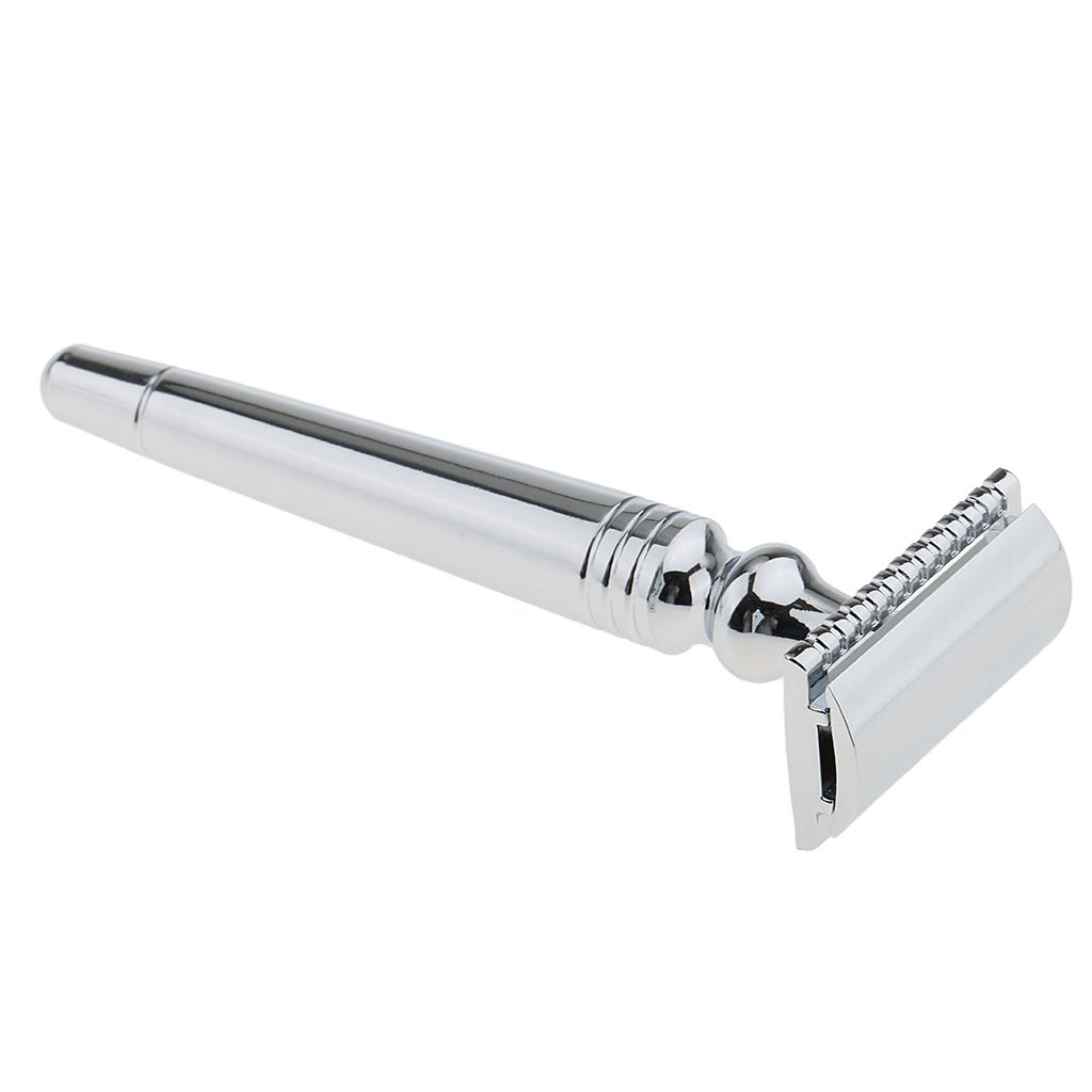 Men Daily Use Gift Removable Classic Shaving Shaver Tool Set Razors+Brush+Stand Weighted Base+Bowl