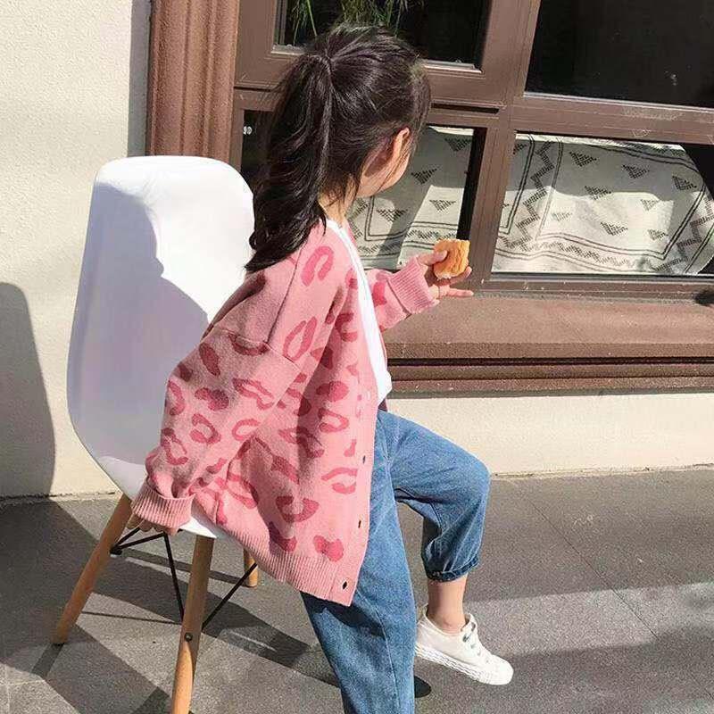 (18-40kg) Áo Cardigan Len Bé Gái Công Chúa Xinh Yêu