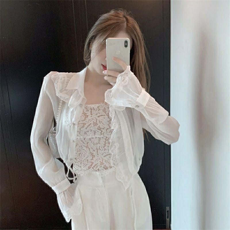 Áo khoác ren trắng hàng cao cấp