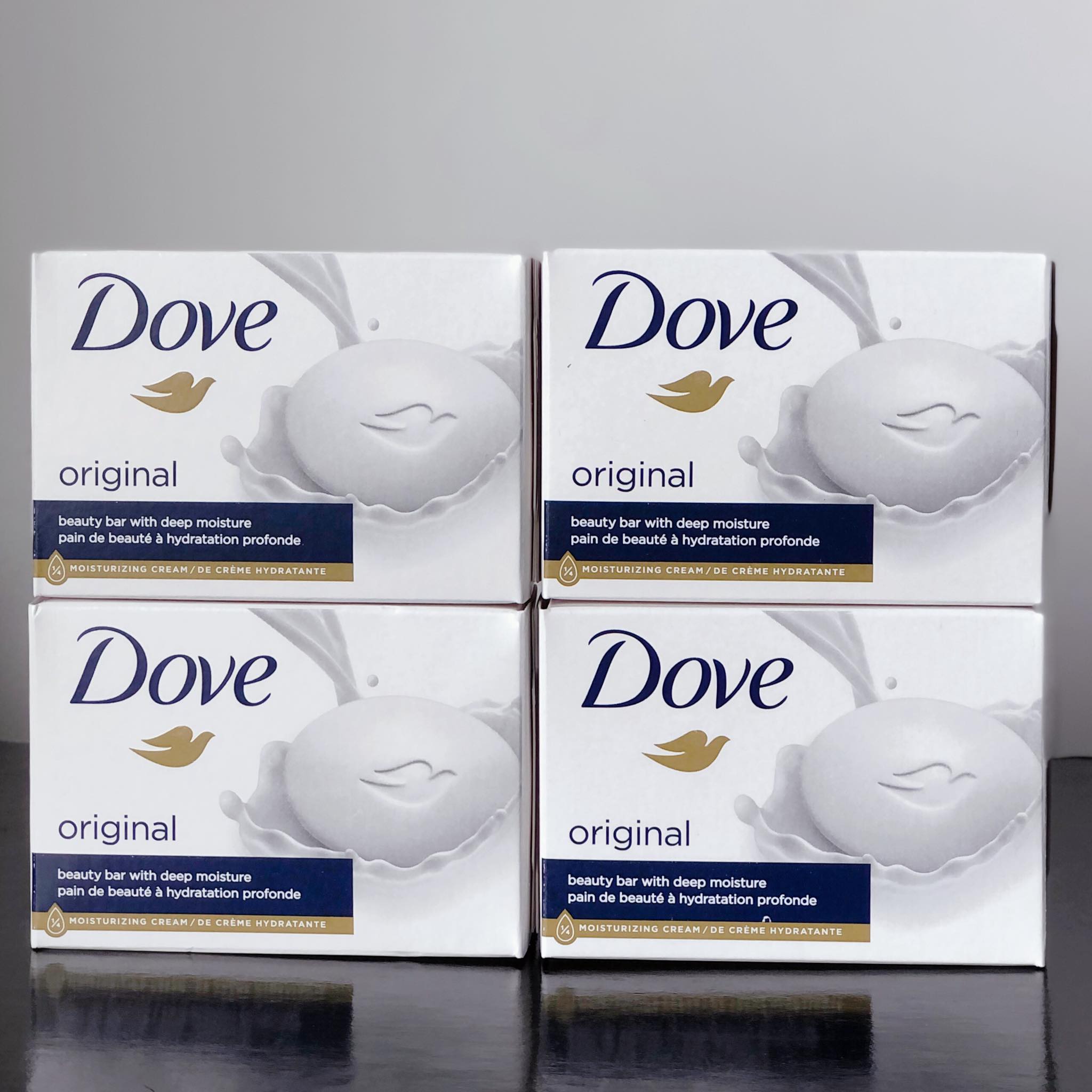 4 Bánh Xà phòng cục Dove Mỹ White Beauty 106g dưỡng trắng da