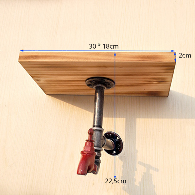 Giá kệ gỗ + kim loại kiểu van nước