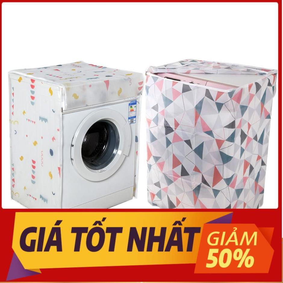 Áo trùm máy giặt vỏ bọc loại cửa trước ngang & trên đứng 7kg 8kg 9kg - vải bao chùm chống bụi