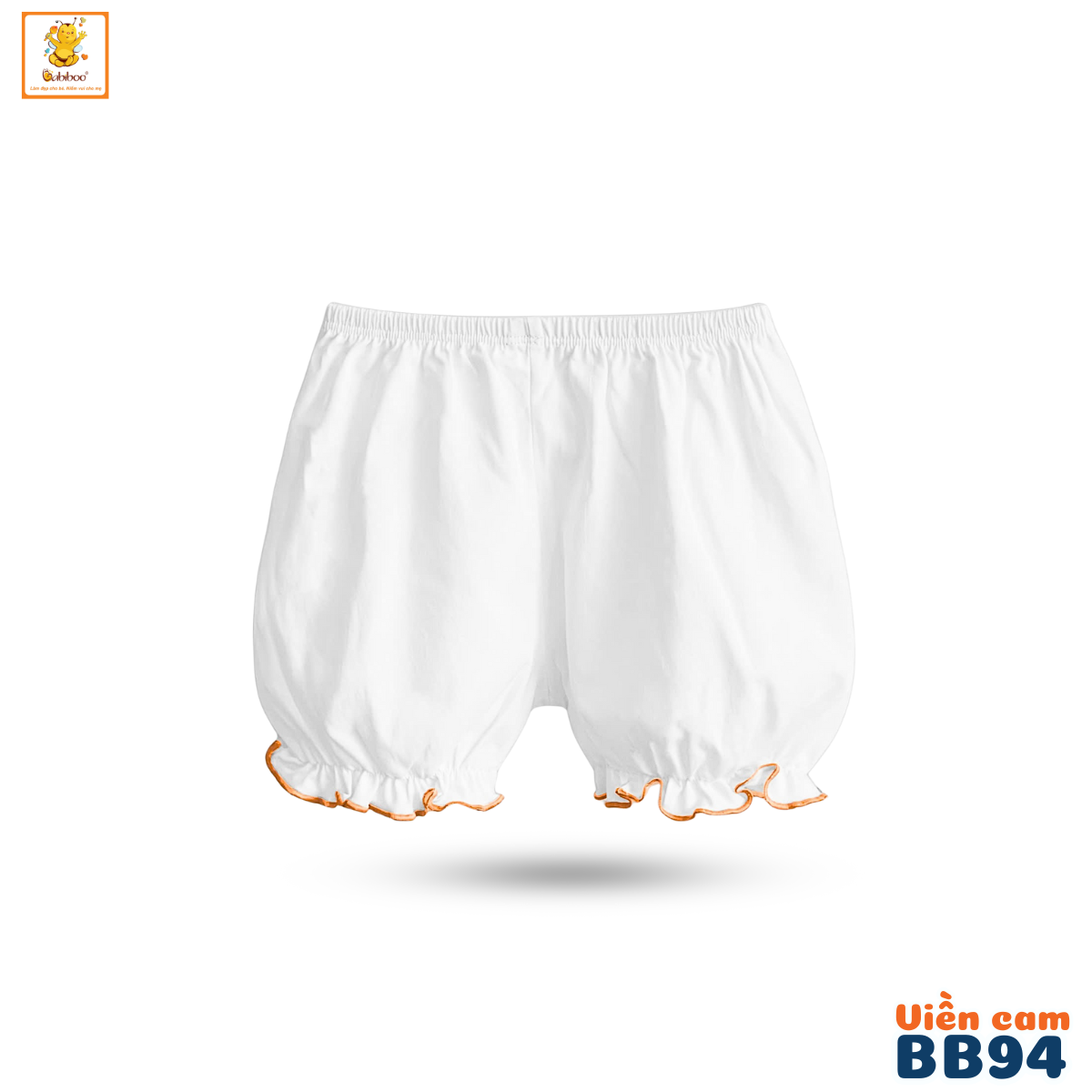 Quần đùi bé gái Babiboo quần đùi sơ sinh cotton thấm hút tốt BB94