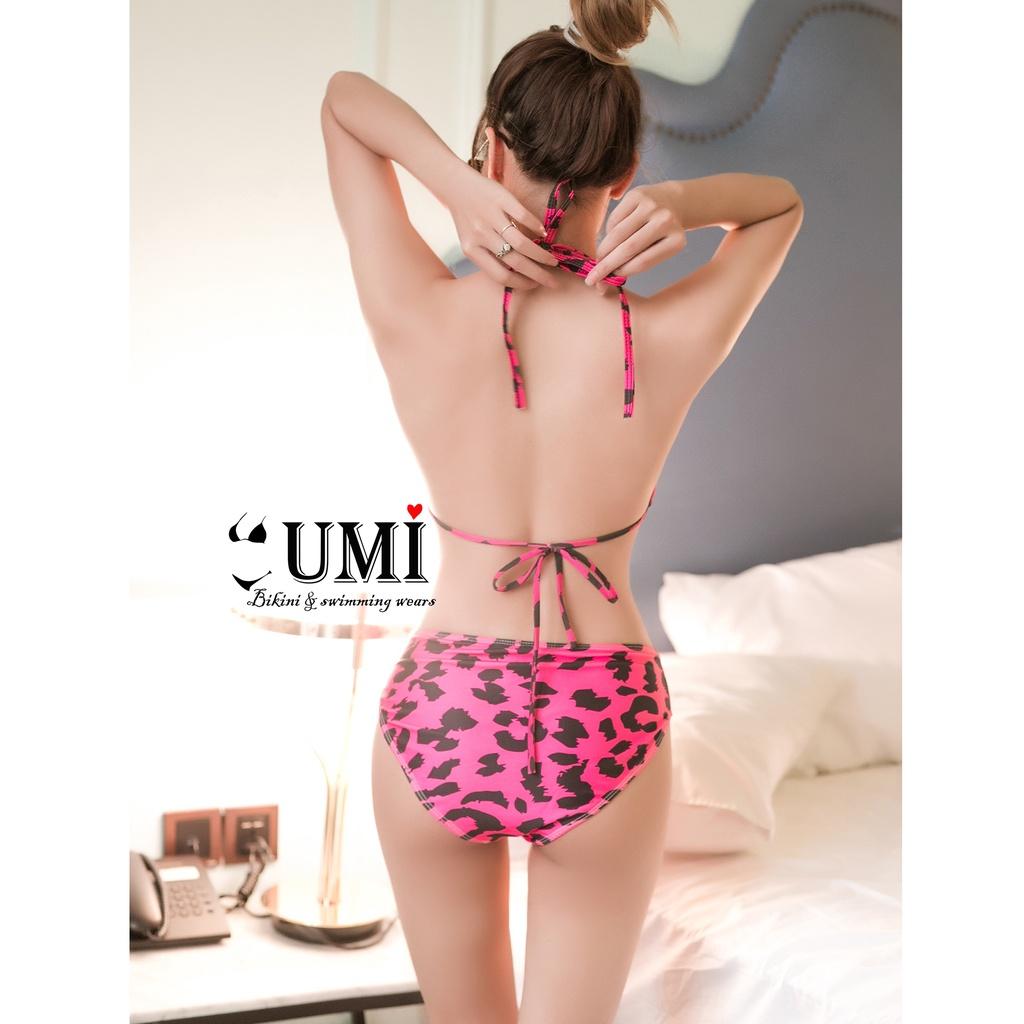 BIKINI 2 MẢNH TAM GIÁC HẠO TIẾT DA BEO BIKINI UMI