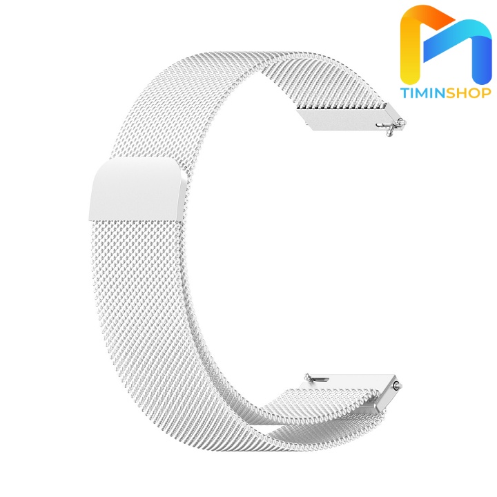 Dây Đồng Hồ Thép, Khóa Nam Châm Size 20 22Mm - Bạc - 20Mm