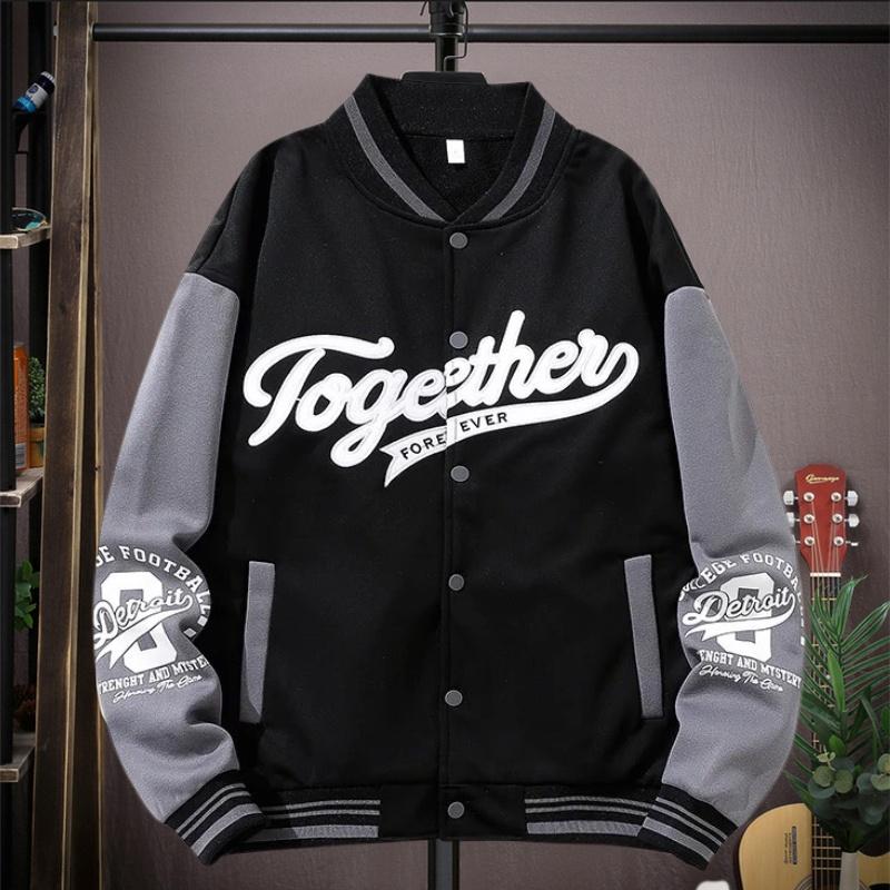Áo Khoác Bomber Bóng Chày Unisex Nam Nữ Phối Hoạ Tiết Thêu Form Rộng Thời Trang Zenkonu AO KHOAC NAM 045V1