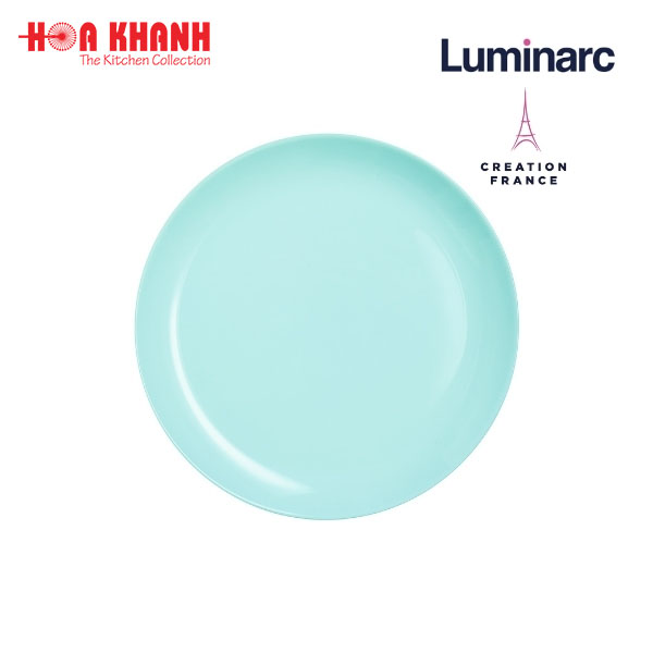 Đĩa Thủy Tinh Luminarc Diwali Light Turquoise 25cm chịu nhiệt, cường lực - 1 đĩa - P2611