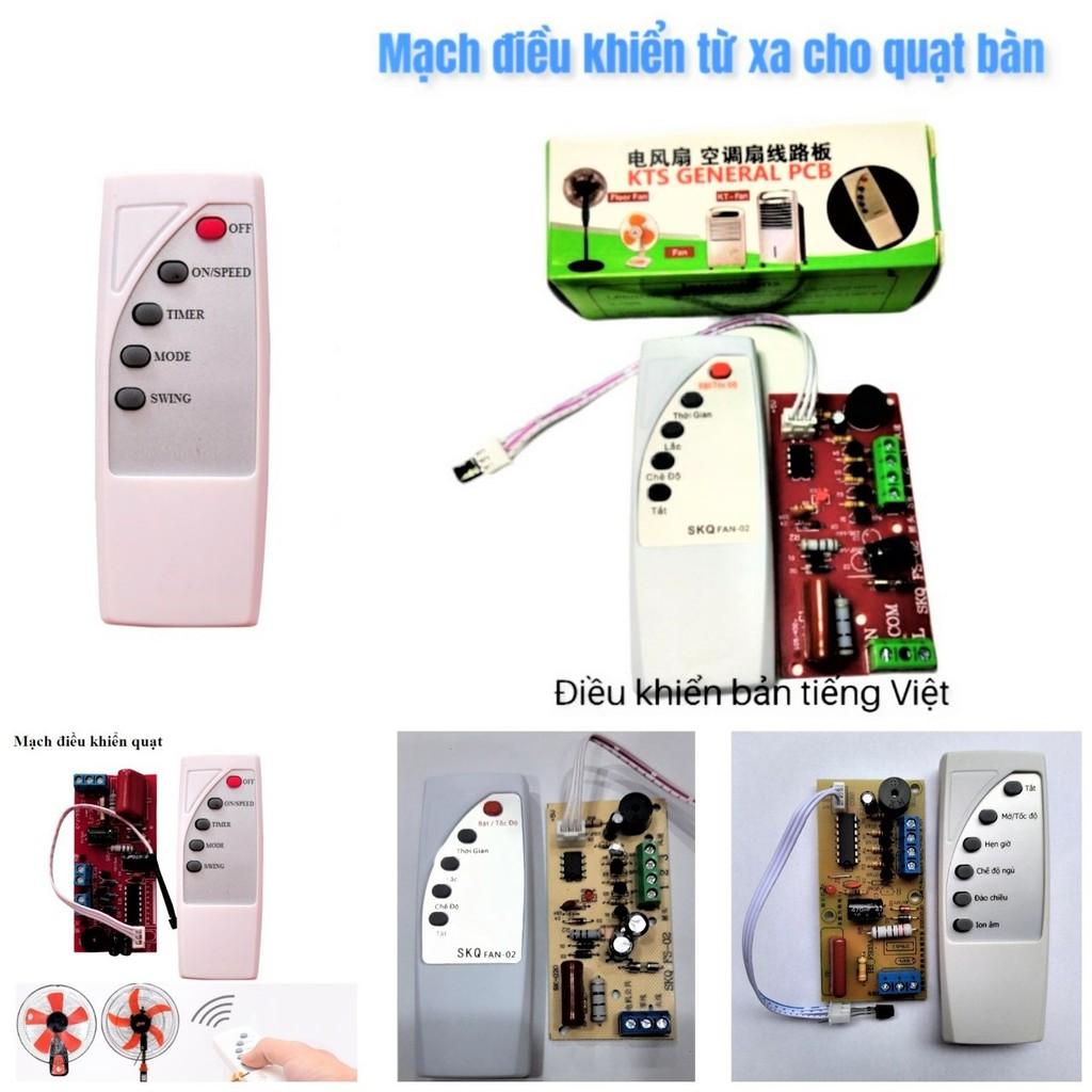 Bộ mạch điều khiển quạt từ xa bản tiếng việt loại tốt siêu bền