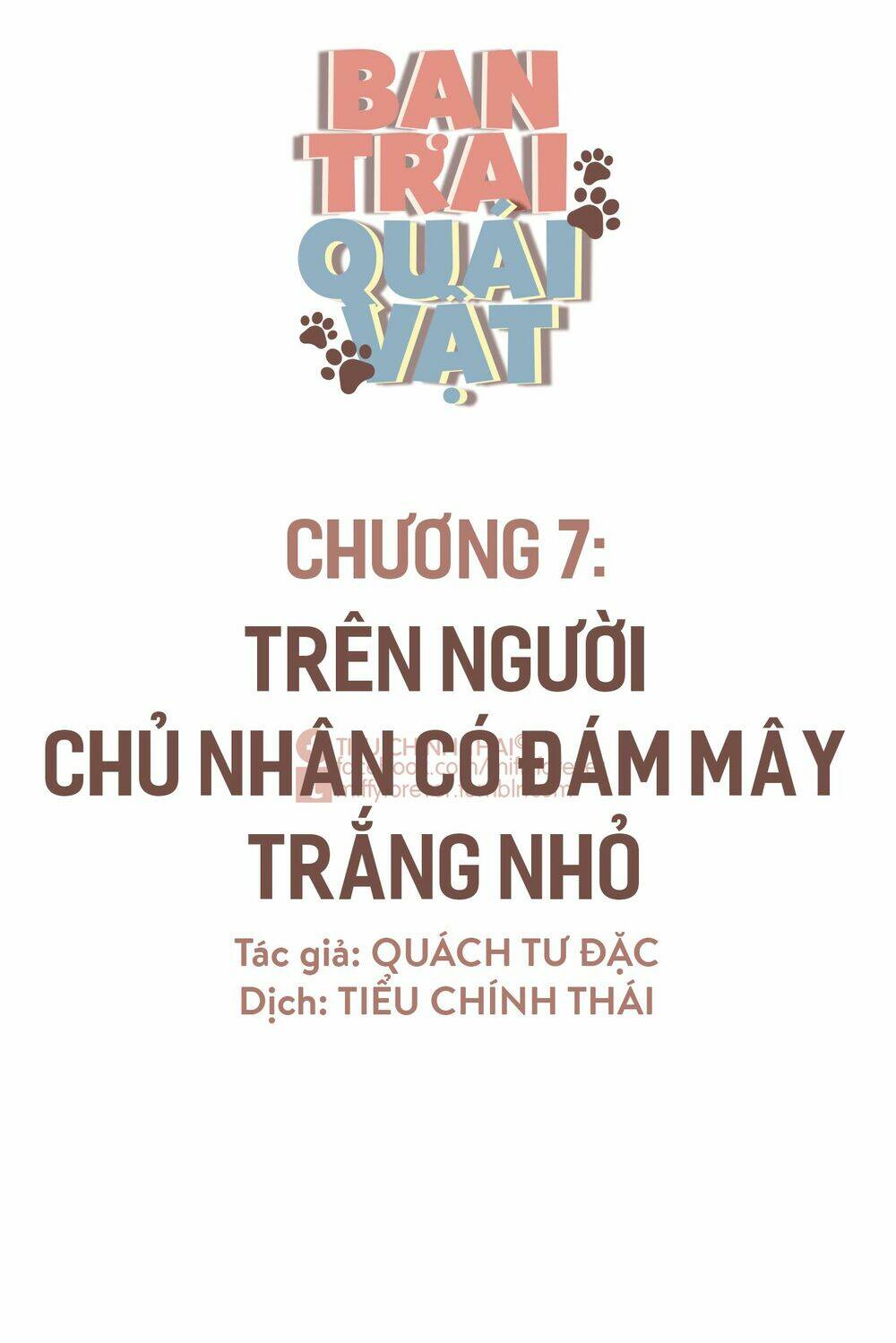 bạn trai quái vật chapter 7 1