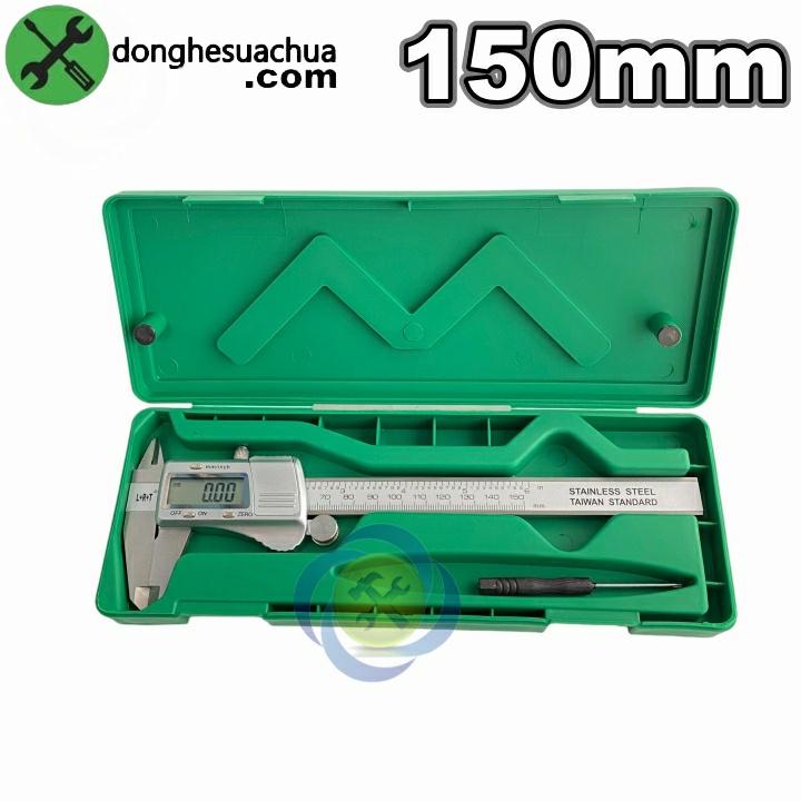 Thước kẹp điện tử 150mm L+R+T thân kim loại