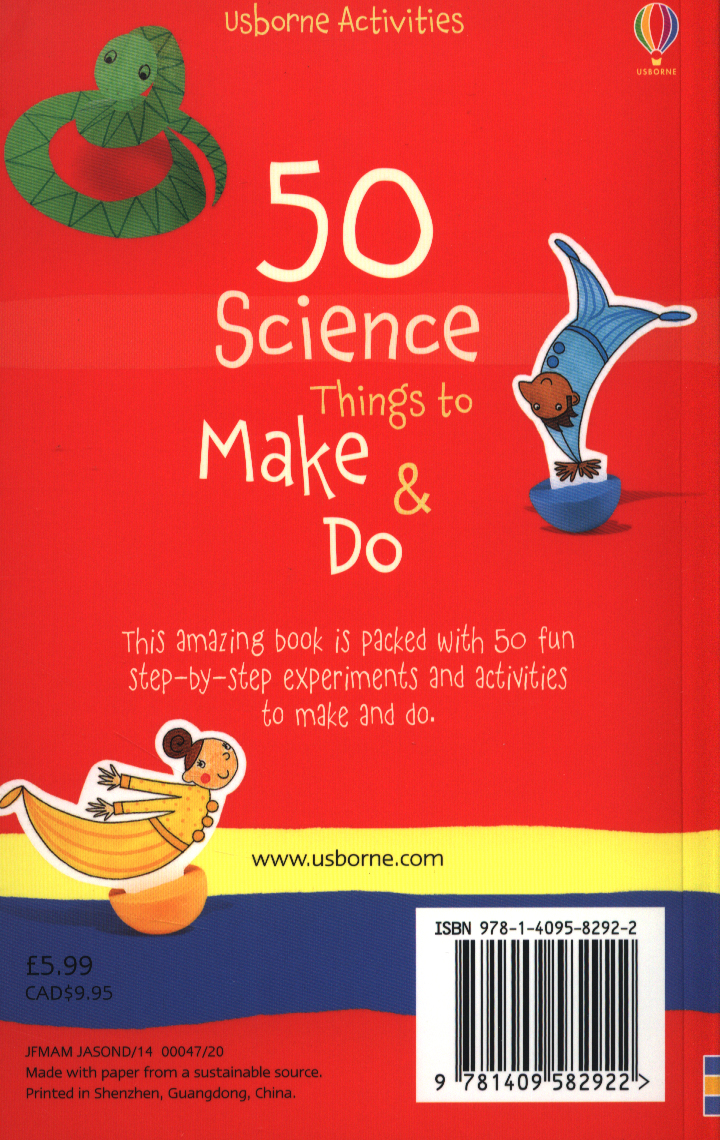 Sách tương tác tiếng Anh: 50 Science things to make and do