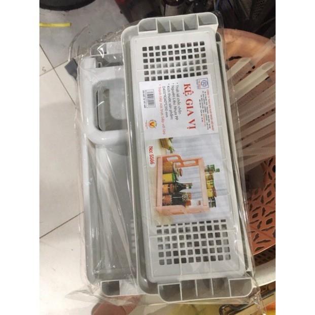 Kệ gia vị chữ H để đồ nhà bếp 2 tầng