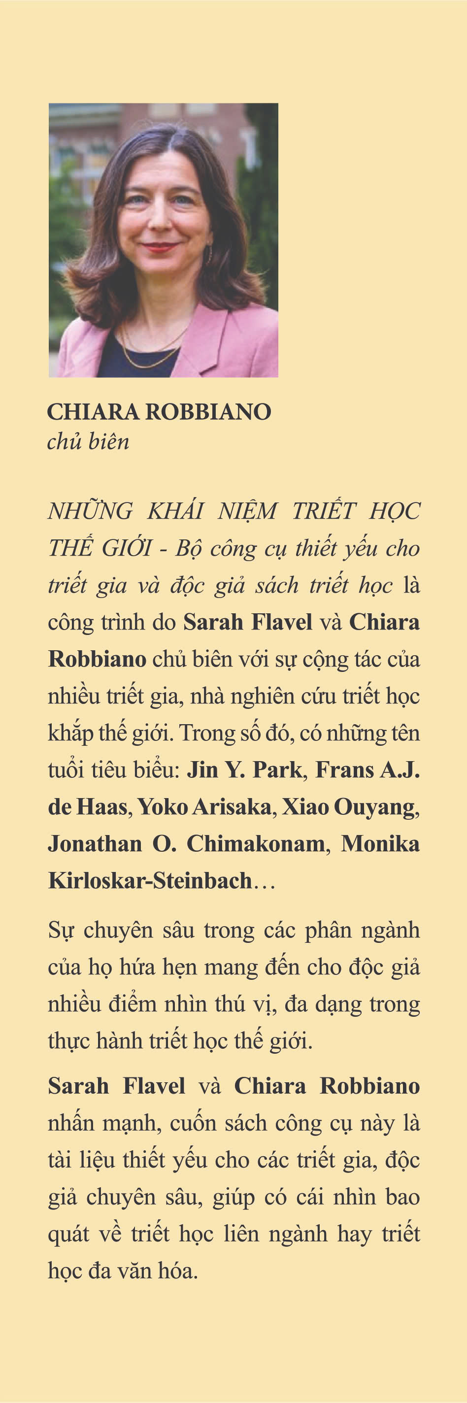 NHỮNG KHÁI NIỆM TRIẾT HỌC THẾ GIỚI - Sarah Flavel & Chiara Robbiano – Hồng Đức – PhanBook