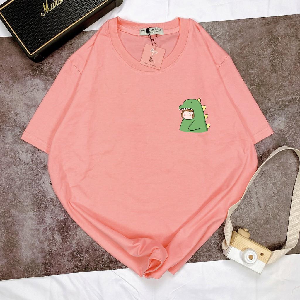 - Áo thun tay ngắn Be Yourself unisex size M L XL - CÔ GÁI KHỦNG LONG