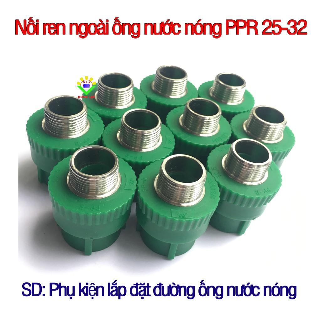 Nối ren ngoài ống nước nóng PPR phi 25 32 - phụ kiện ống nước nóng, lạnh