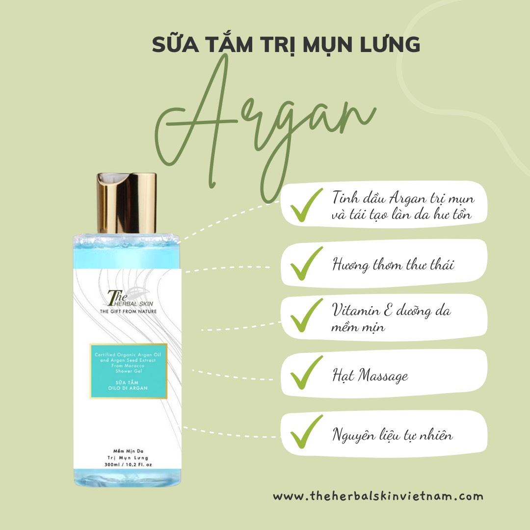 Sữa Tắm Oil Di Argan The Herbal Skin 300ml