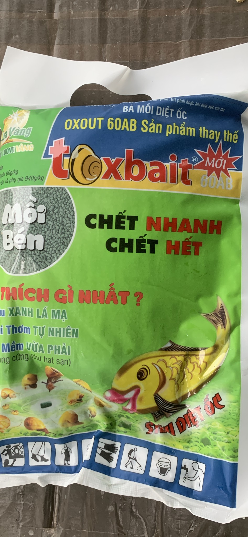 Bả diệt ốc sên Toxbait 60AB dạng hạt 1kg