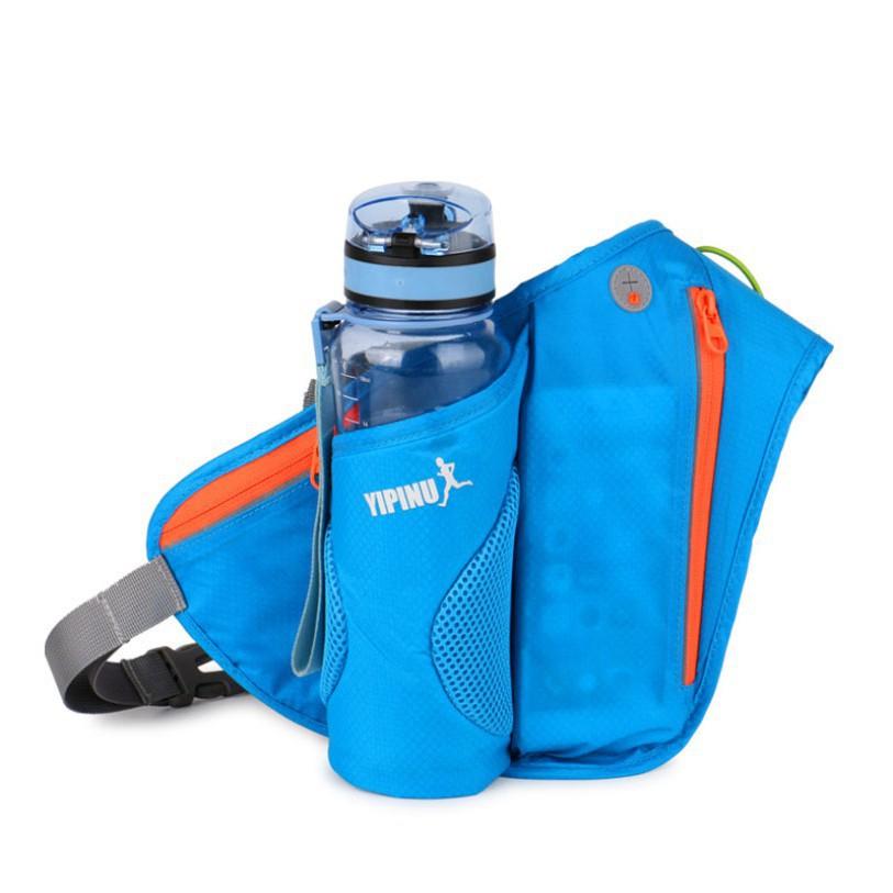 Túi đai đeo bụng hông chạy bộ phản quang YIPINU có ngăn đựng bình nước YS9