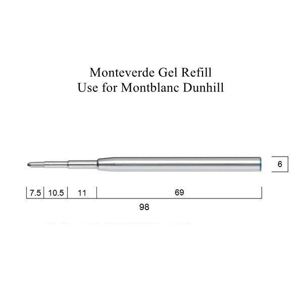 (Dạ bi) Ruột viết ruột bút ngòi viết ngòi bút bi dạ Monteverde 98mm sử dụng cho bút Montblanc Dunhill  Monteverde  Ballpoint Refill