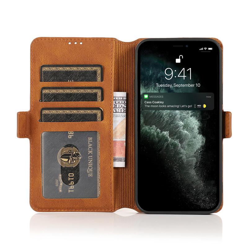 Bao Da Nắp Gập Phong Cách Retro Cho Iphone 5 5s 6 6s Se 7 8 Plus X Xs Max Xr