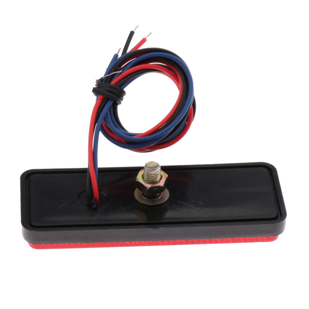 DC 12V 24 SMD LED Reflector Brake Light Turn Signal Warning Lamp For Car Motorcycle SUV RV