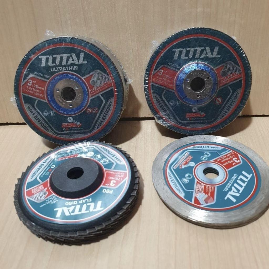 BỘ 30 ĐĨA CẮT VÀ MÀI 76MM TOTAL TAC97630 - HÀNG CHÍNH HÃNG