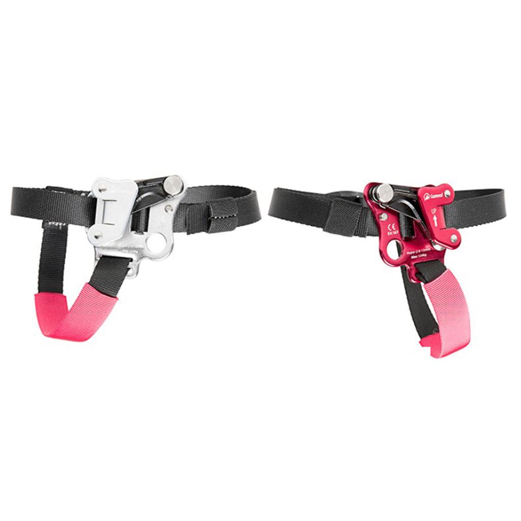 Outdoor Foot Ascender Tree Rock Climbing Riser Mountaineering Carving Rope Gear