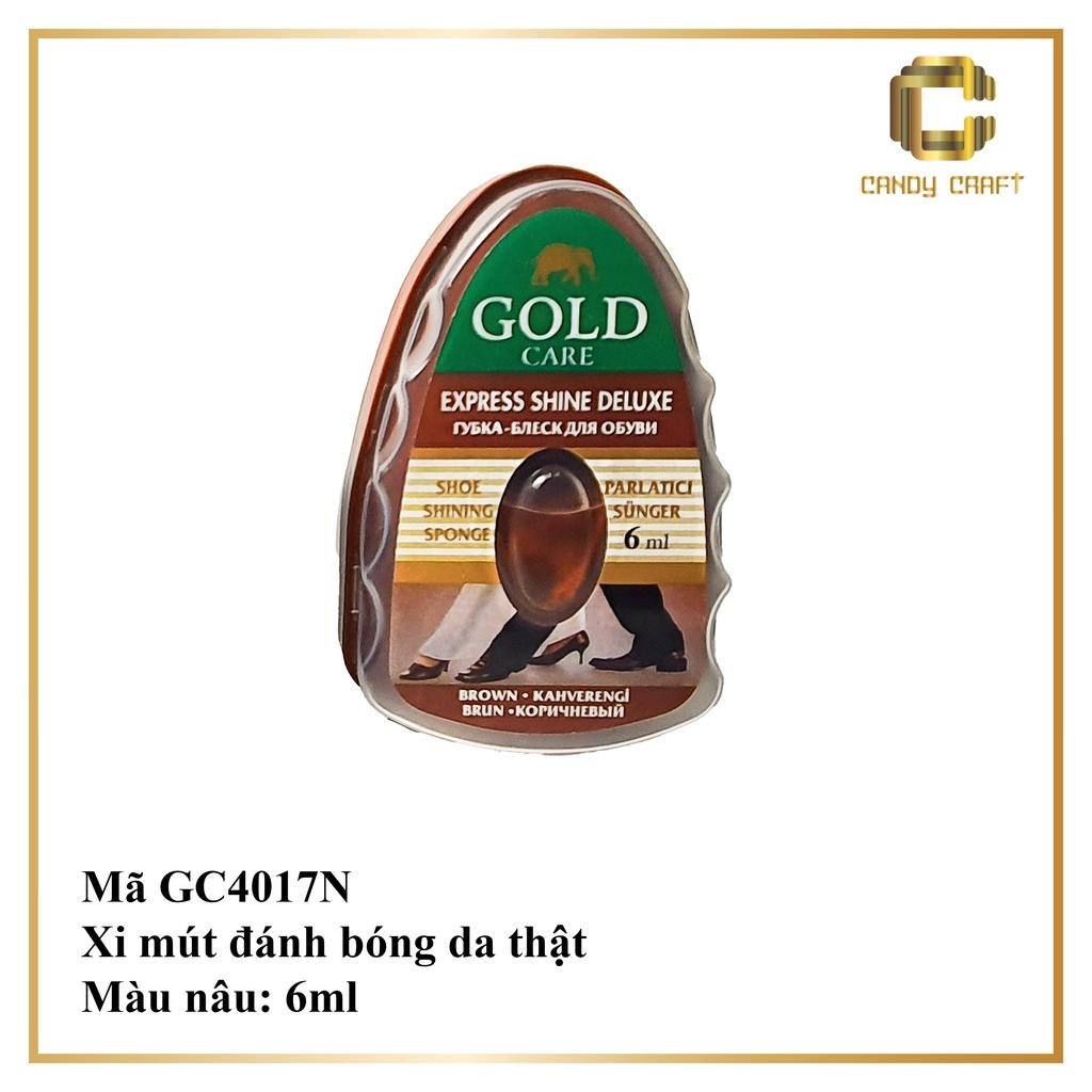 XI MÚT ĐÁNH BÓNG GOLDCARE - 1 hộp nâu 4017