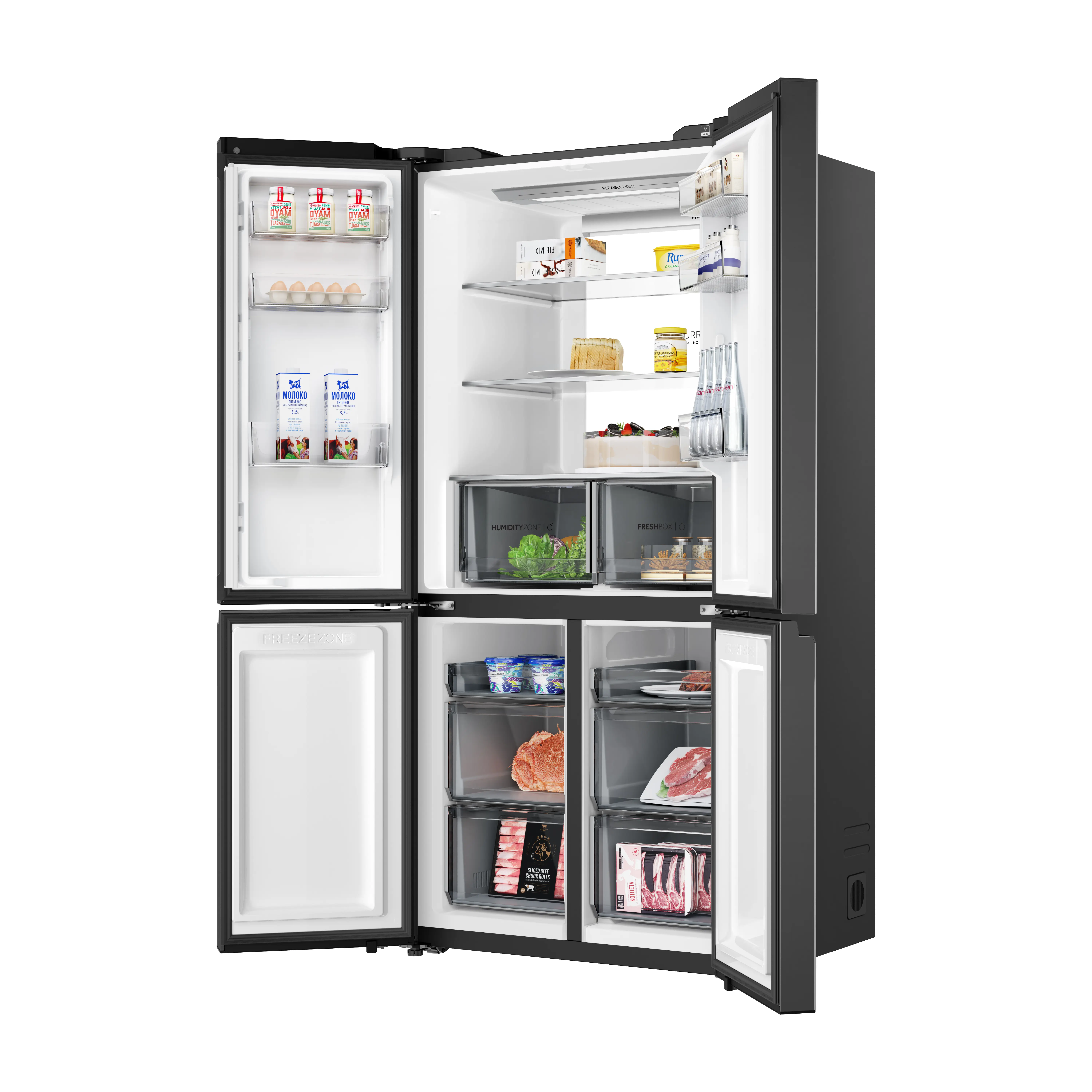 Tủ Lạnh Aqua AQR-M727XA(GS)U1 660L Inverter - Hàng Chính Hãng (Chỉ giao HCM)
