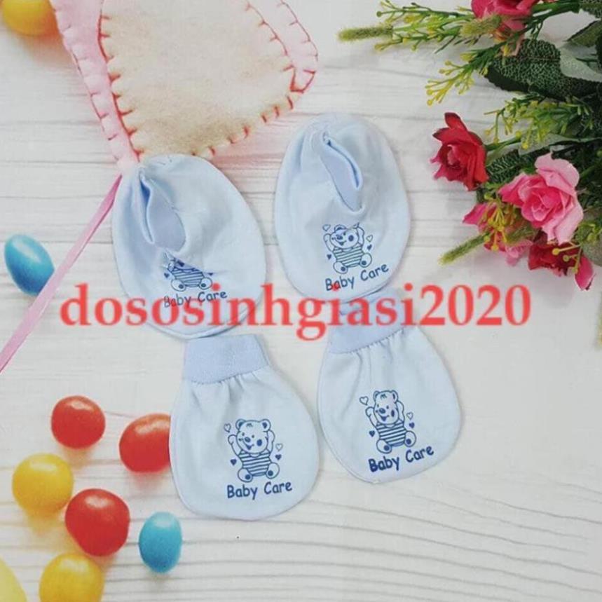 Set 3 đôi bao tay chân cho bé sơ sinh