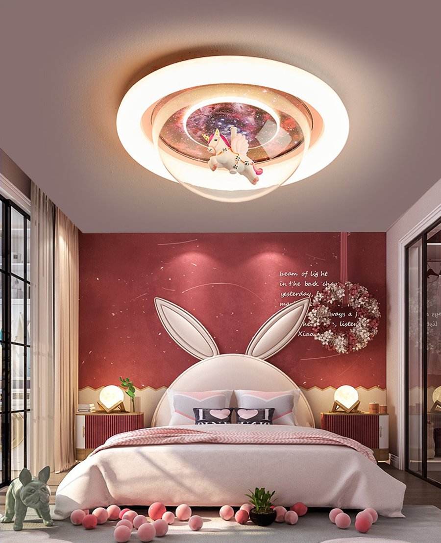 Đèn Trần Sắc Màu Cho Bé Ngựa Thần Pegasus OT-9152 - Trang Trí Phòng Bé Siêu Dễ Thương