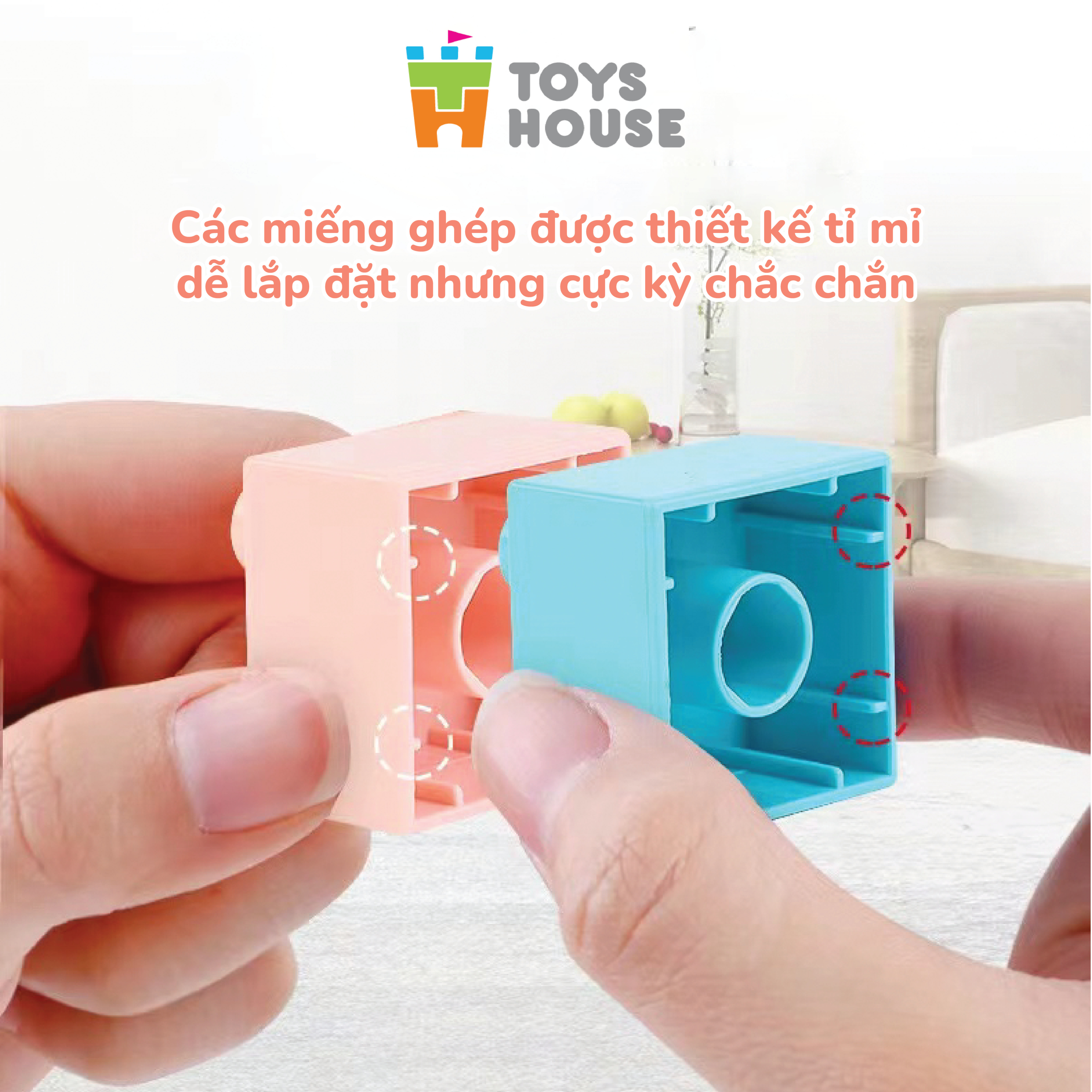 Đồ chơi lắp ghép smoneo duplo xếp hình Tàu Hỏa - 55 mảnh ghép Toyshouse -77001