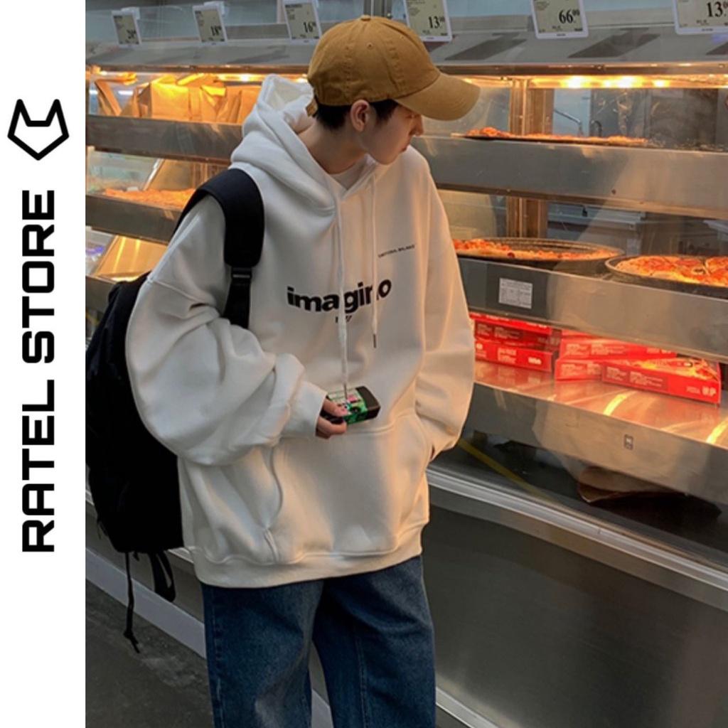 Áo Hoodie Nỉ Bông Nam Nữ IMAGINO Unisex Form Rộng