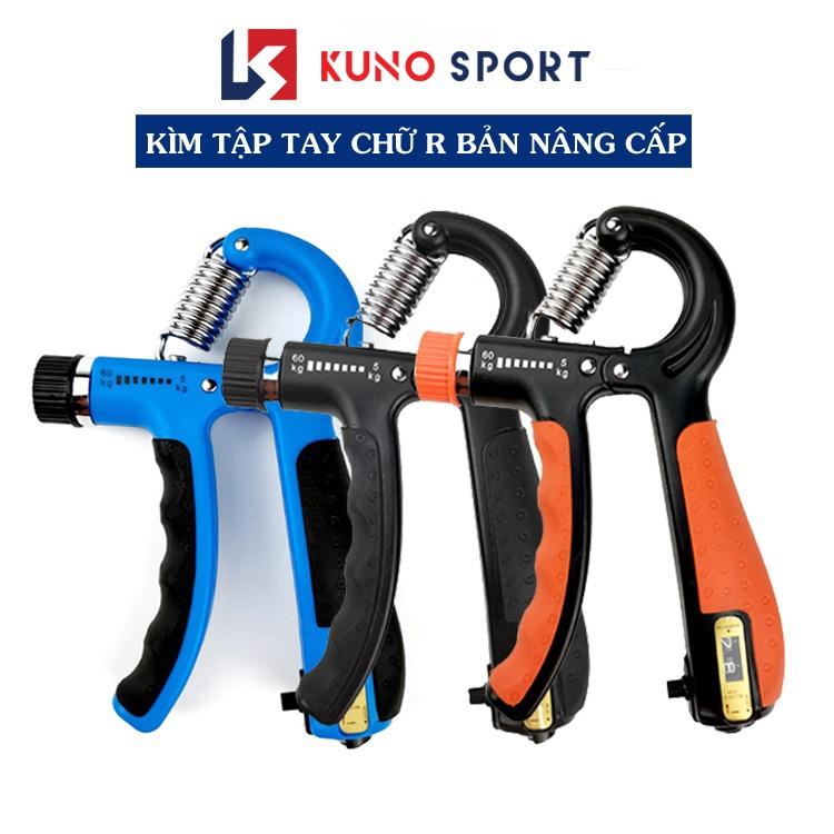 Kìm bóp tay, kìm tập cơ tay KUNO SPORT, dụng cụ tập cơ tay tập gym tại nhà có chỉnh lực 5-60kg