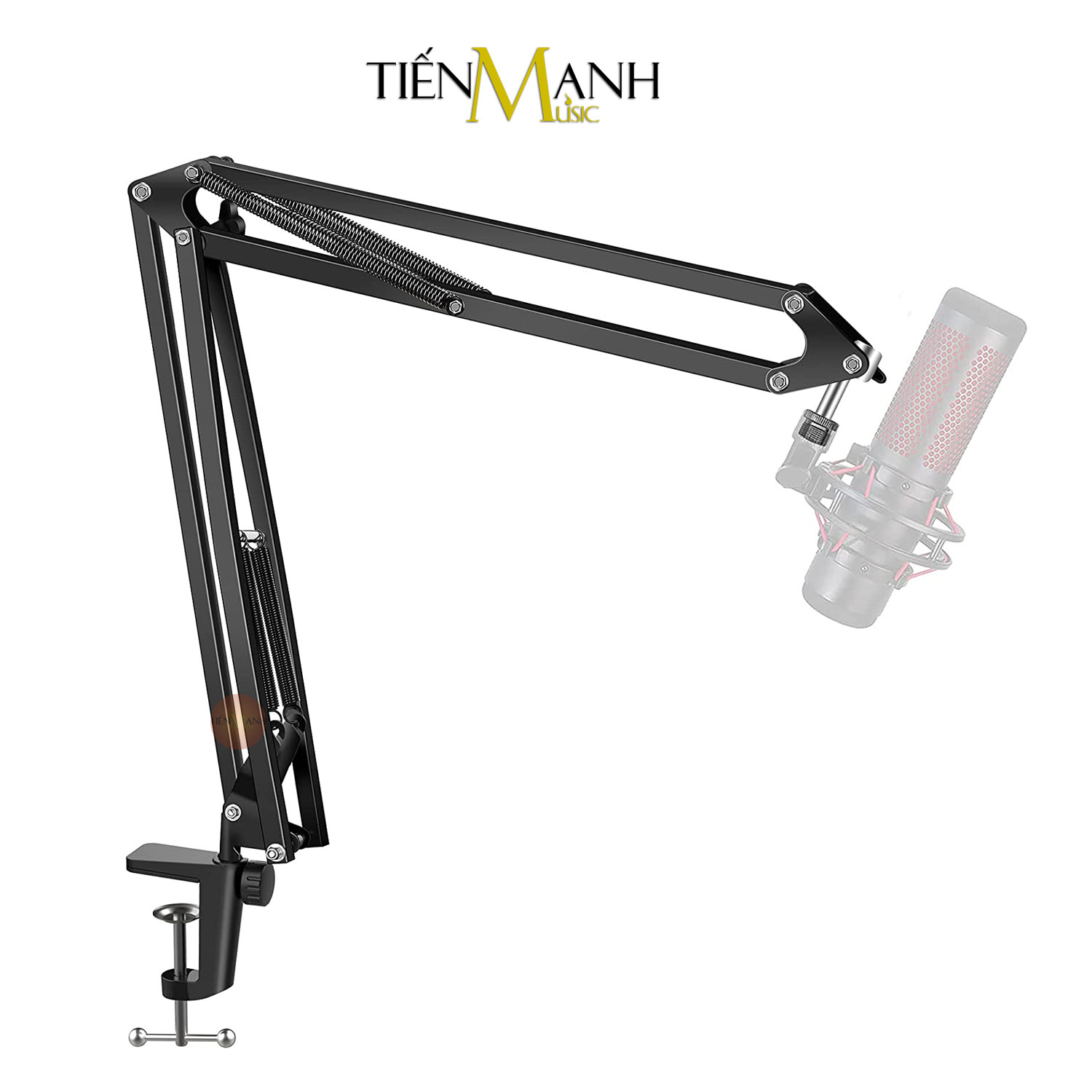 Chân Micro Kẹp Bàn Arm Dr.MIC NB39 (Cỡ Đại) - Giá đỡ đế Mic Stand NB-39 Microphone Thu Âm LiveStream Hàng Chính Hãng - Kèm Móng Gẩy DreamMaker