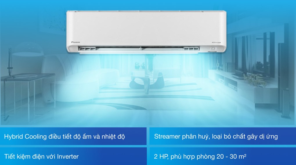 Máy Lạnh Daikin Inverter 2HP FTKZ50VVMV - Hàng Chính Hãng - Giao Hàng Toàn Quốc