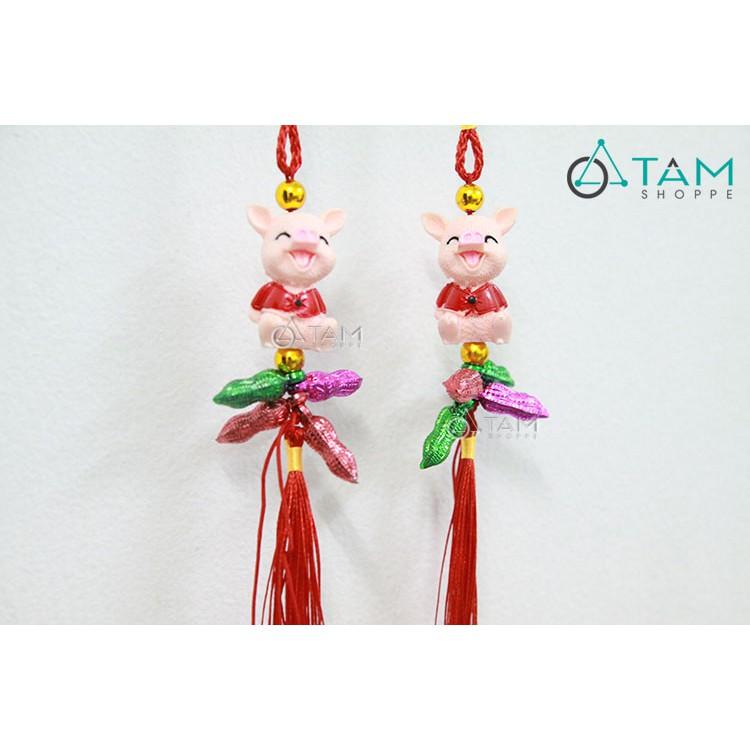 Dây treo Tết heo xinh hạt đậu số 34