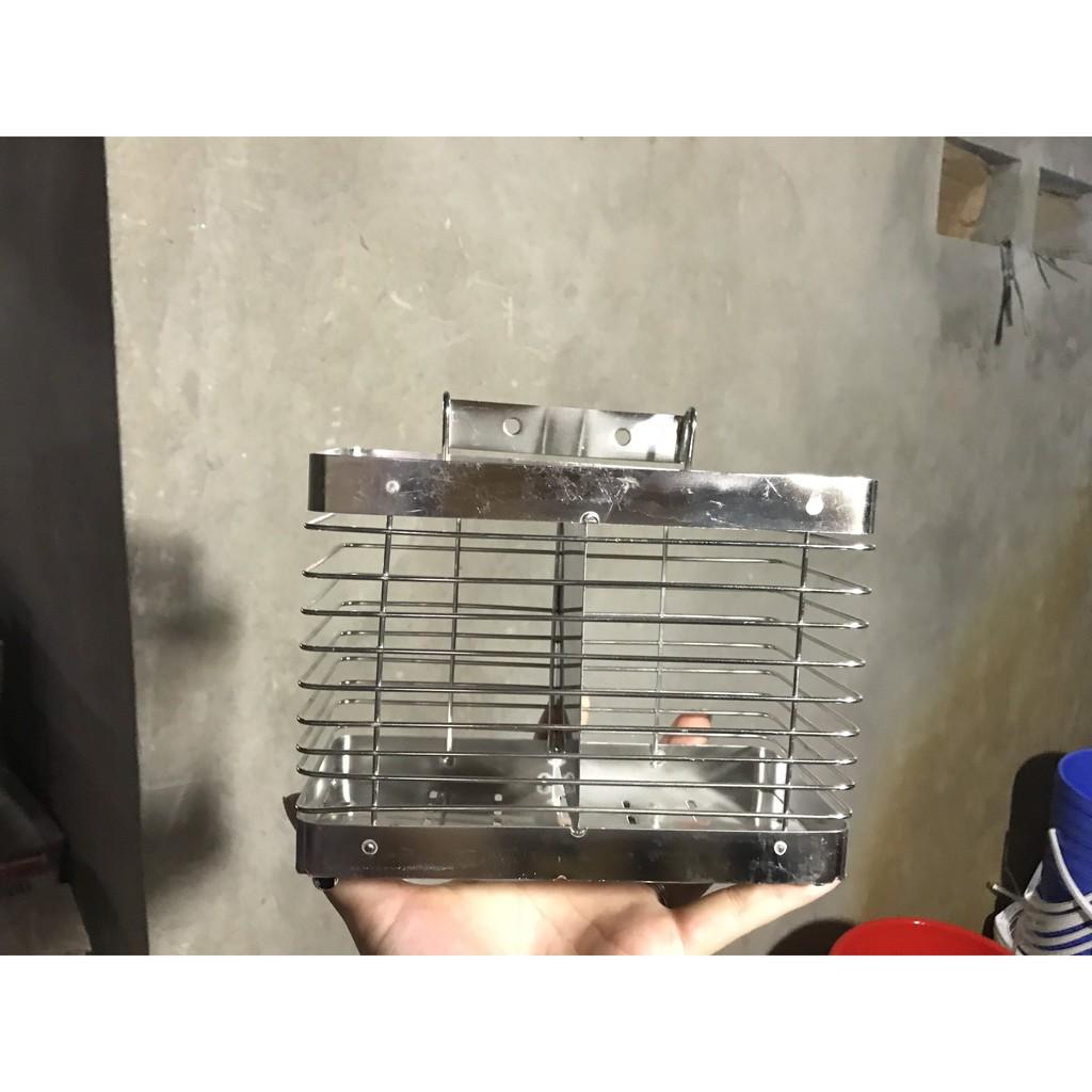 Combo trạn bát inox 2 tầng + ống đũa inox loại dày hàng đẹp