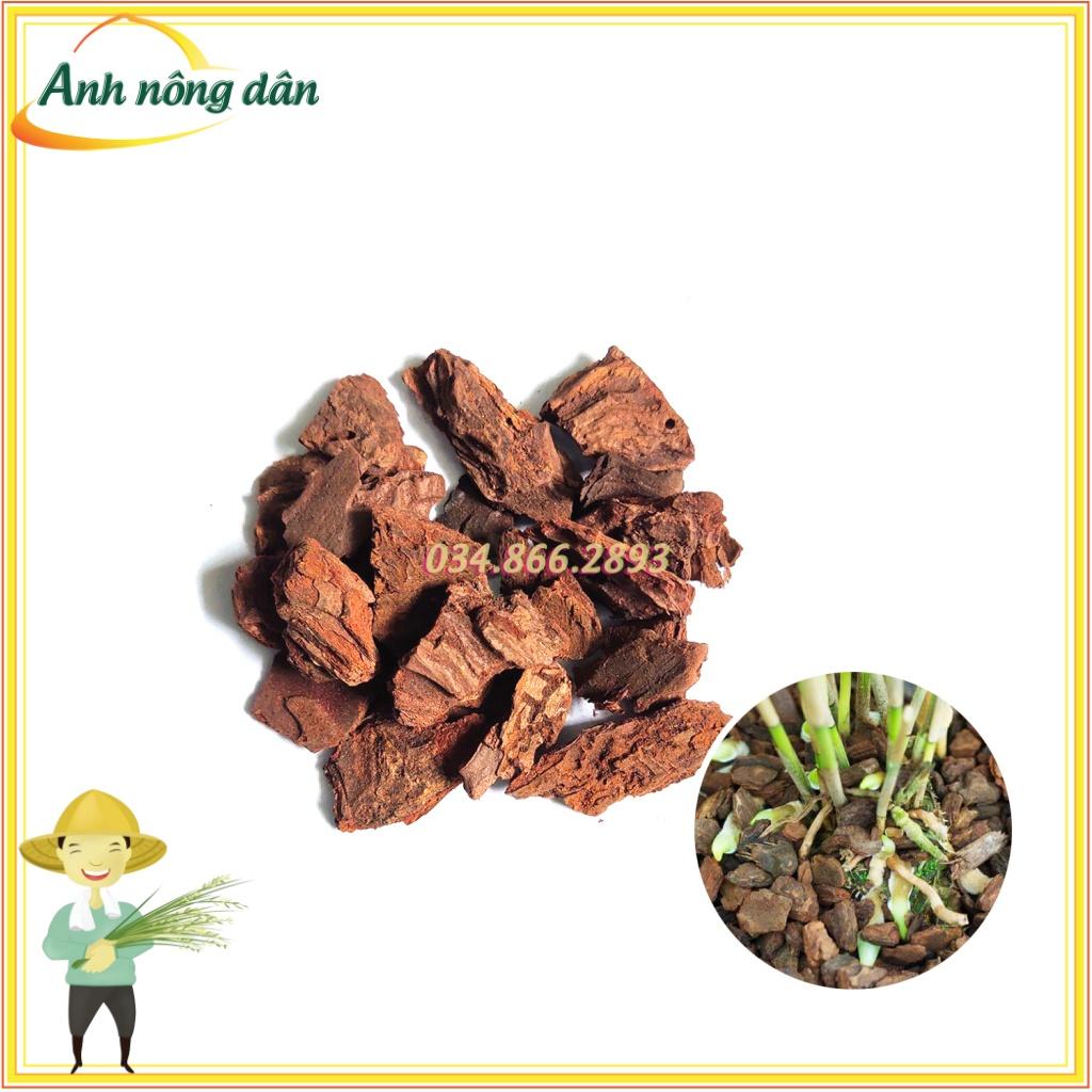 Vỏ thông trồng lan 2x3cm, 3x4cm chuyên dụng cho trồng lan - Anh nông dân chính hiệu