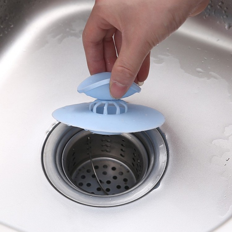Nắp Đậy Giữ Nước Bồn Rửa Chén Bát, Lavarbo Bằng Silicon Có Nút Bật Mở, Lỗ Thoát Nước 2 Trong 1 Tiện Lợi - Dụng Cụ Lọc Rác, Tóc Cho Bồn Rửa Chén Bát, Lavarbo Bằng Silicon
