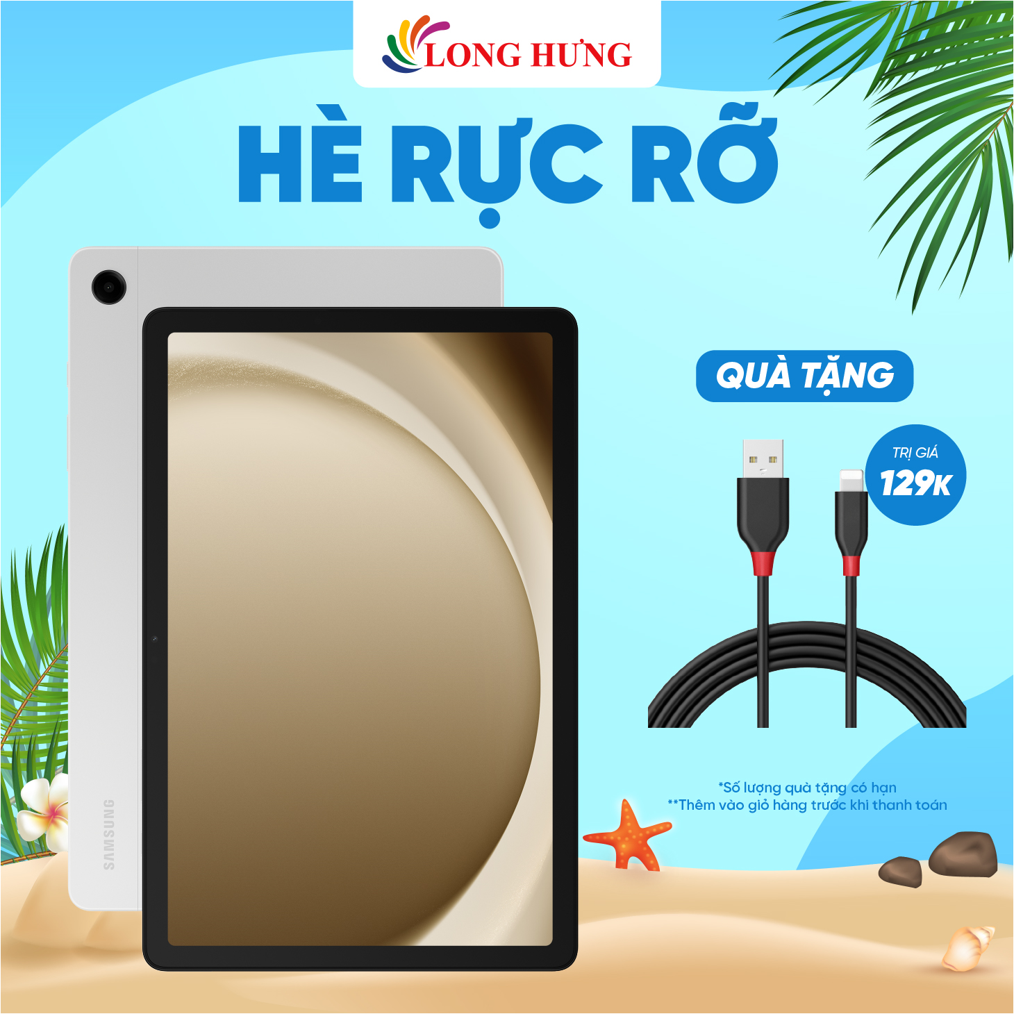 Máy tính bảng Samsung Galaxy Tab A9+ Wifi - Hàng chính hãng