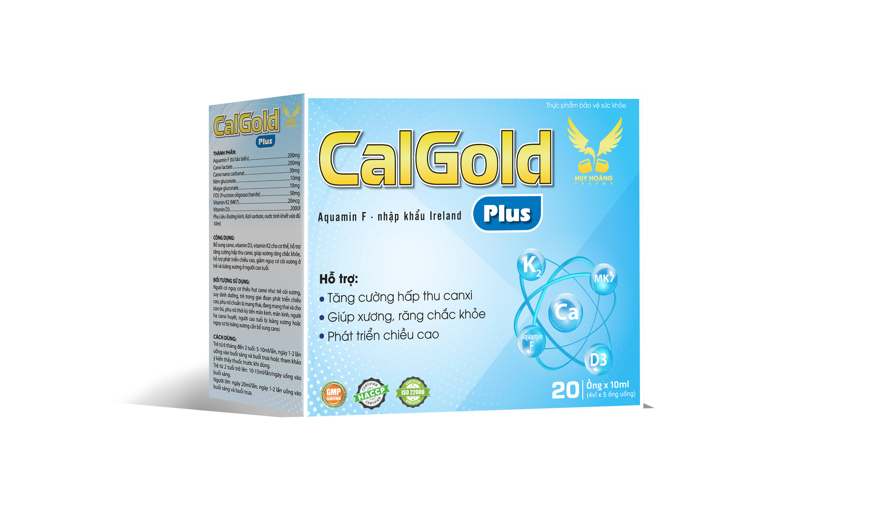 [TPBVSK] CALGOLD PLUS - Bổ sung canxi từ tảo biển đỏ (Nhãn vàng)