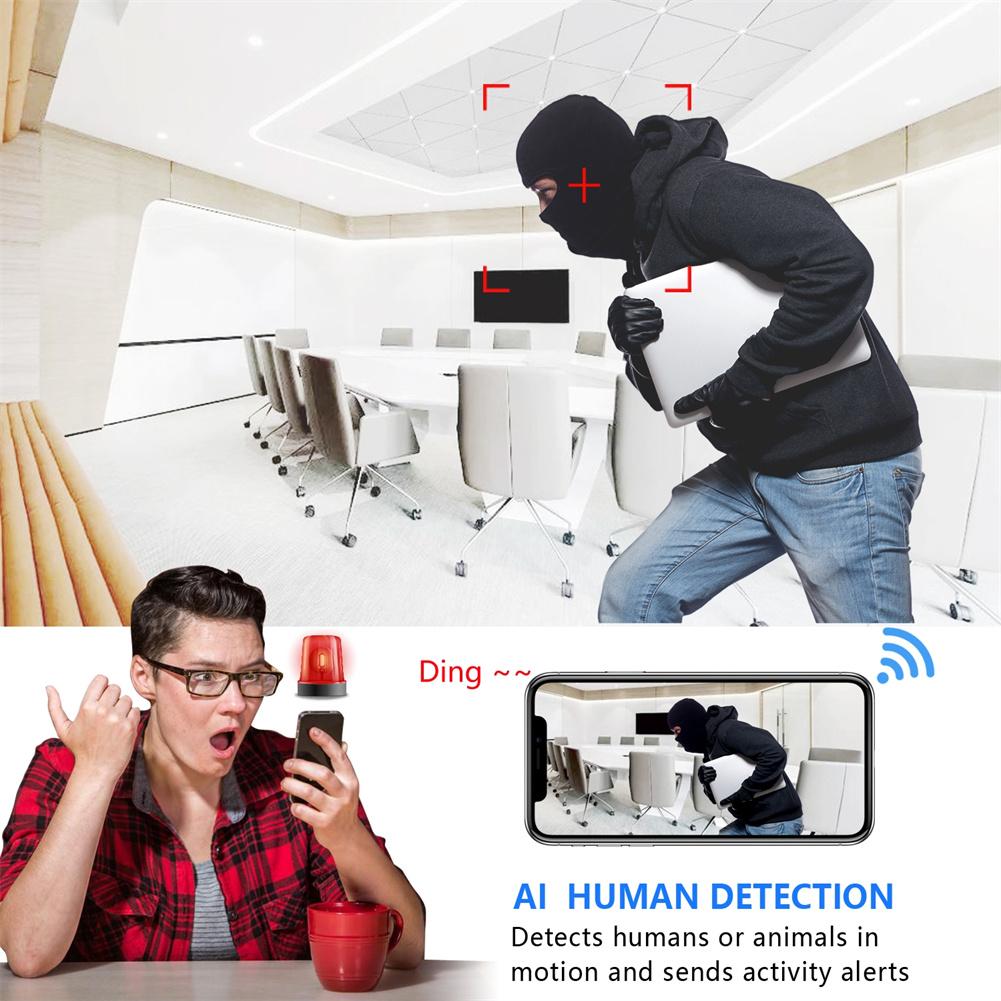Camera A9 Camera 1080p HD Wifi Camera giám sát không dây Camera hồng ngoại Tầm nhìn ban đêm Máy quay phim an ninh gia đình