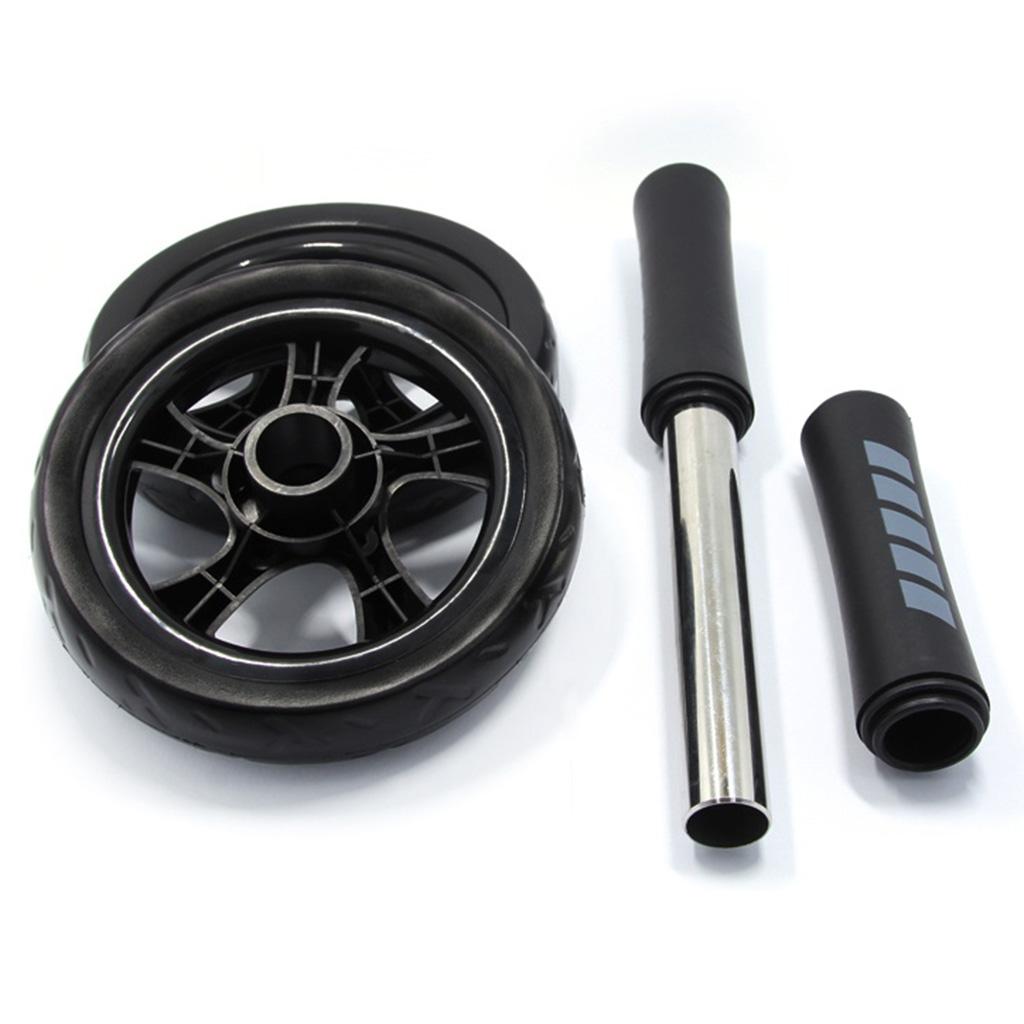 Premium Ab Dual Wheel Roller Abs Trainer with Knee Pad Core Training Equipment