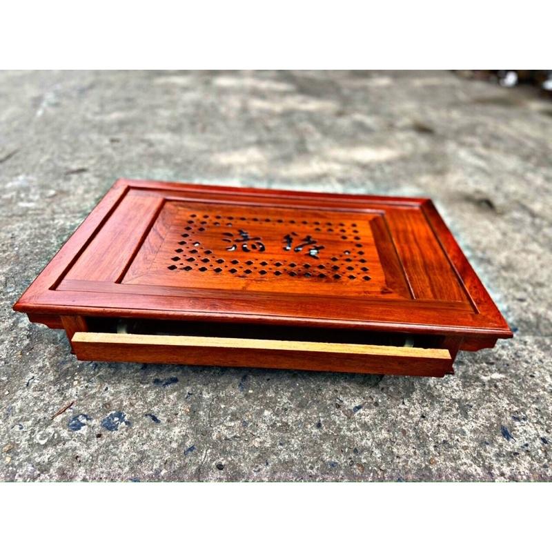 Khay trà tần, bàn trà chữ tàu gỗ hương cao cấp