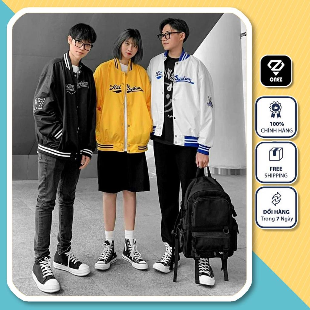 Áo khoác dù KILLSYSTEM nam nữ form rộng Unisex 2 lớp Chống Nắng ONEZ Siêu Hot ulzzang Jacket Bomber